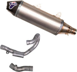 Impianto Di Scarico Completo Non Catalizzato E Senza Omologazione Suono Oval Titanio Coppa Carbonio - Termignoni Compatibile Con Ktm 250 (2018-2019)