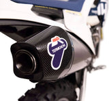 Terminale Di Scarico Senza Omologazione Suono Oval Titanio Coppa Carbonio - Termignoni Compatibile Con Ktm 250 (2018-2019)