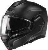 Flip-Up Motorcycle Helmet Hjc I100 Advanced Polycarbonate Semi Flat Black Size 08 M
