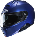 Casco Modulare Per Moto Hjc I91 Advanced Polycarbonate Composite Blu Metallizzato Semiopaco Taglia 06 Xs
