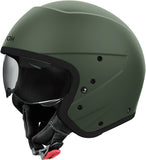 Urban Motorcycle Helmet Airoh J 110 - J1170 Composite Carbon Matte Military Green Color Size L