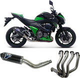 Impianto Di Scarico Completo Non Catalizzato E Senza Omologazione Suono Relevance Carbonio Coppa Carbonio - Termignoni Compatibile Con Kawasaki Z 800 (2013-2017)