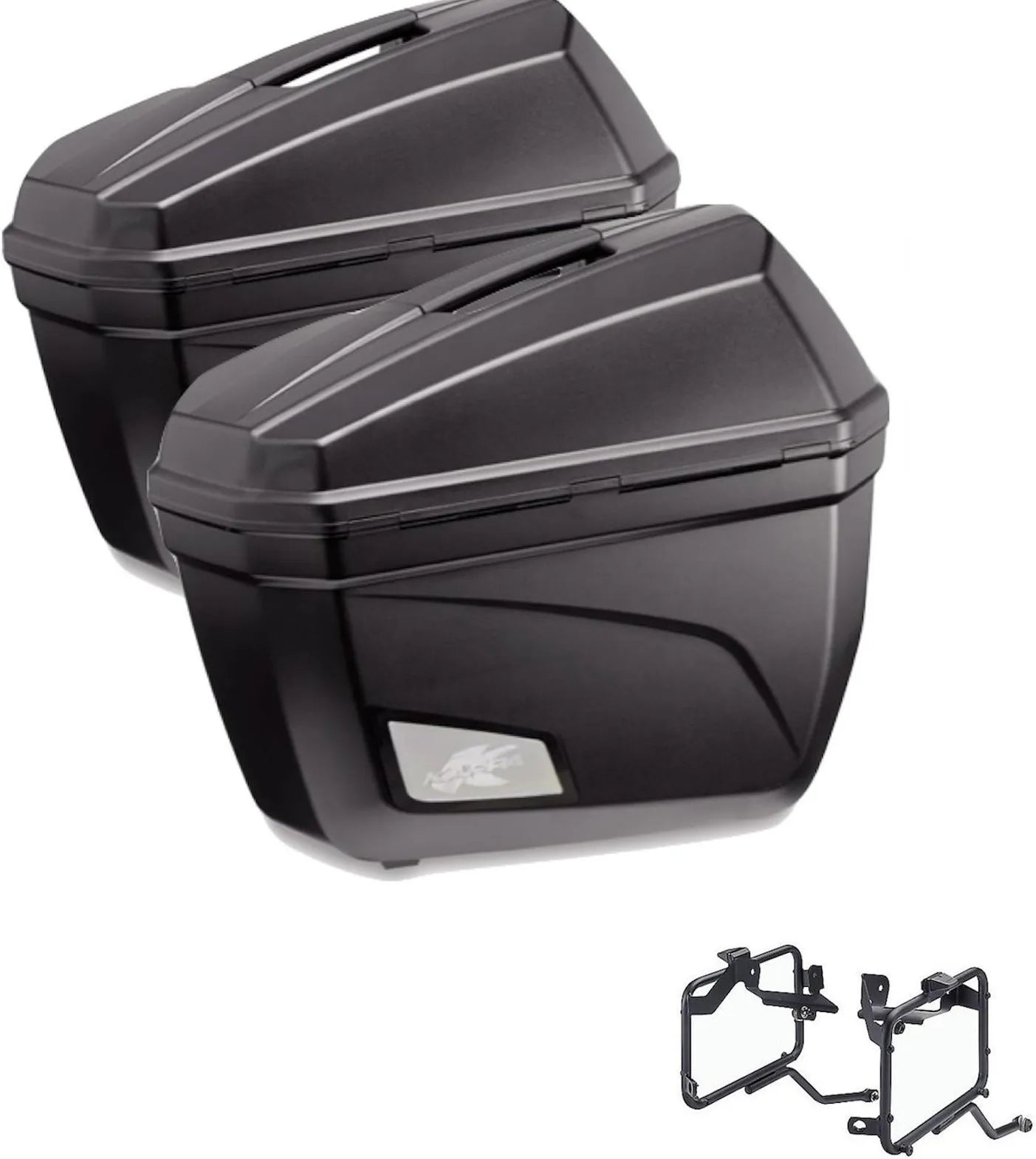 Coppia Valigie K22N + Portavaligie - Kappa Moto Compatibile Con Moto Morini X-Cape 649 (2021-2023)