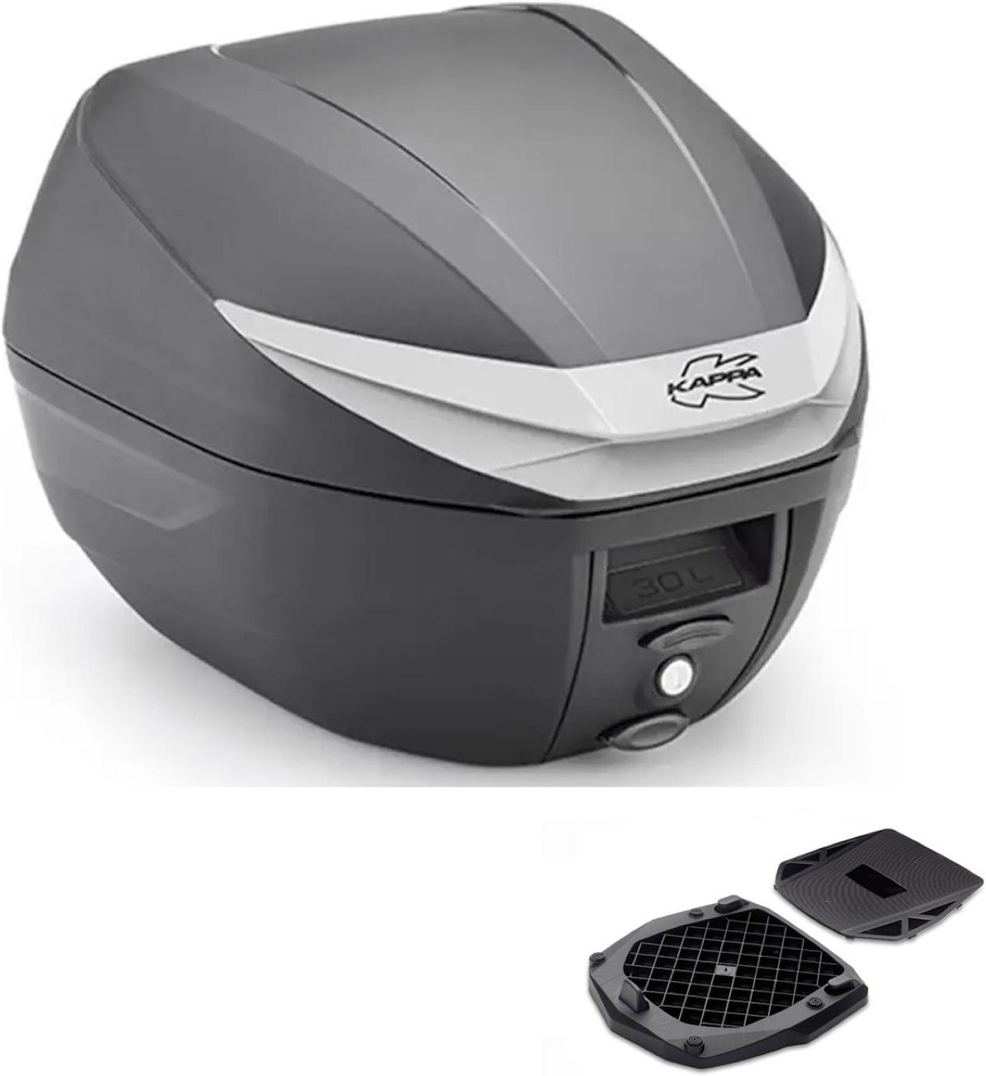 Top Case K3000N + Rear Rack - Kappa Moto Compatible With Moto Guzzi V7 850 Stone (2021-2023)