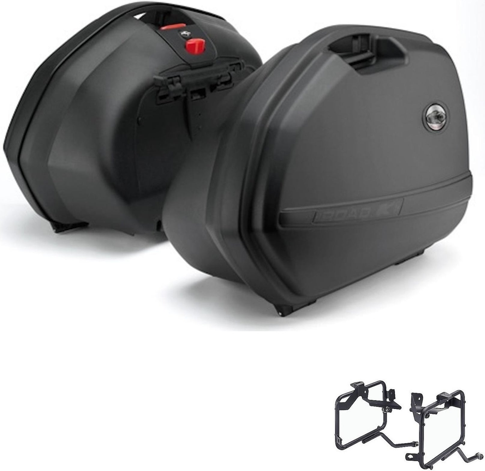 Side Cases K33N + Side Cases Holder - Kappa Moto Compatible With Kawasaki Z 650 (2020-2023)