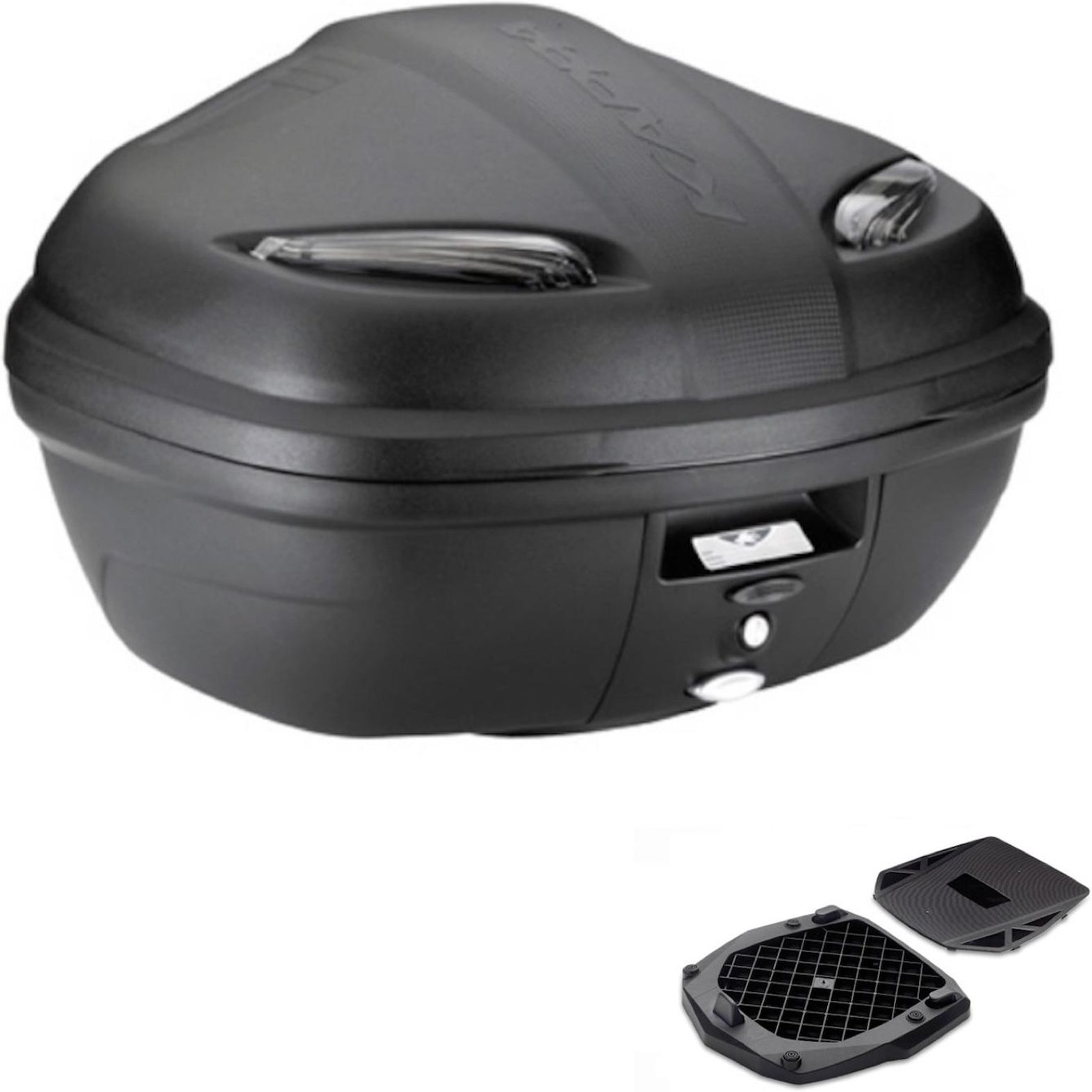 Top Case K47Nt + Rear Rack Manta - Kappa Moto Compatible With Mbk Skyliner 125 - 250 (2014)