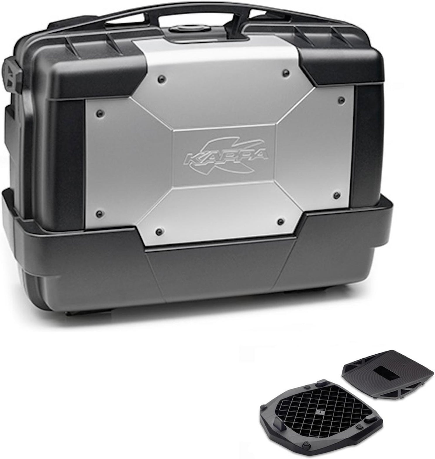 Top Case Kgr33 + Rear Rack Folding Garda - Kappa Moto Compatible With Piaggio Mp3 125 - 250 (2006-2011)