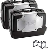 Side Cases Kgr33Pack2 + Side Cases Holder Garda - Kappa Moto Compatible With Honda Cb 500 X (2017-2018)