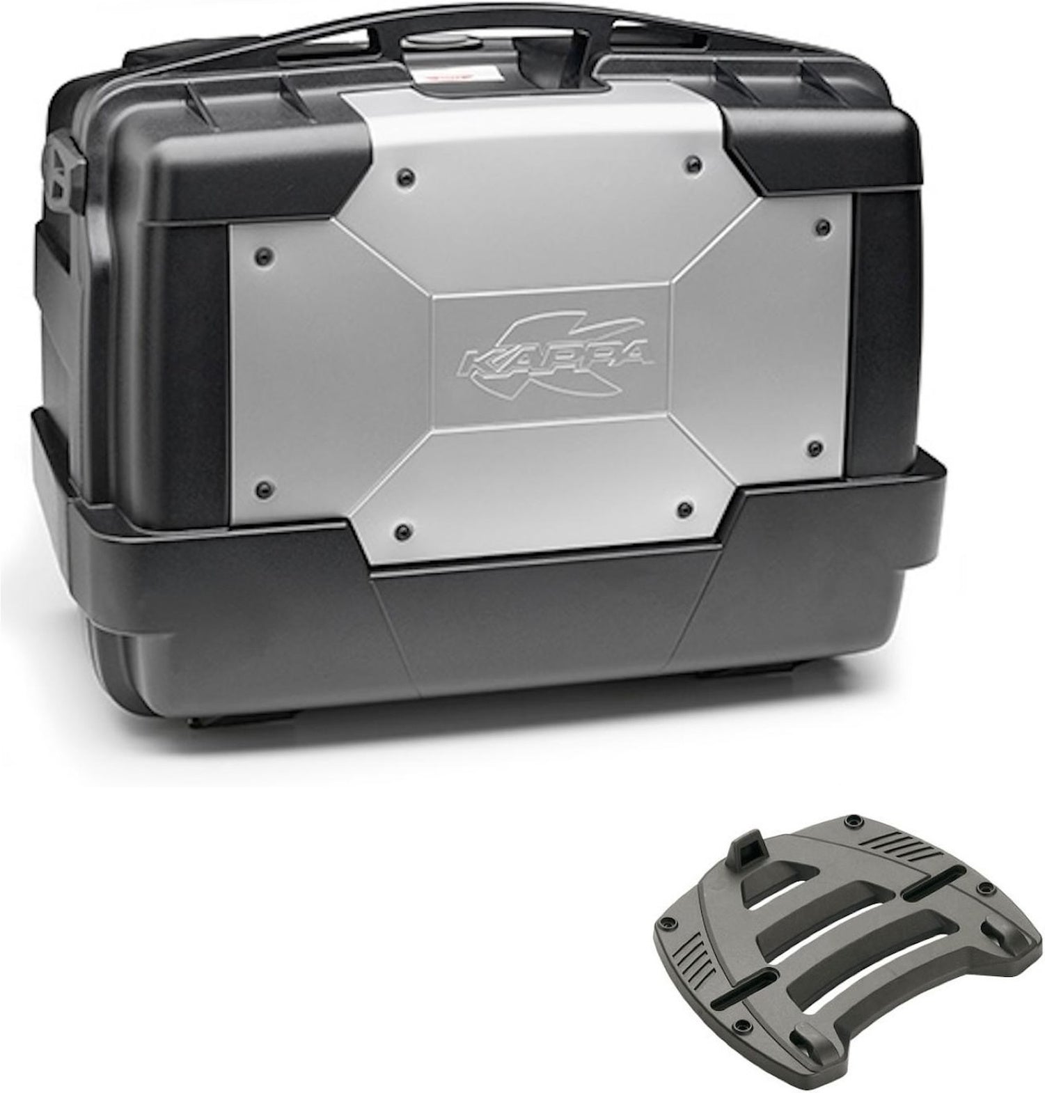 Top Case Kgr46 + Rear Rack Garda - Kappa Moto Compatible With Kawasaki Zr 7 750 S (1999-2004)