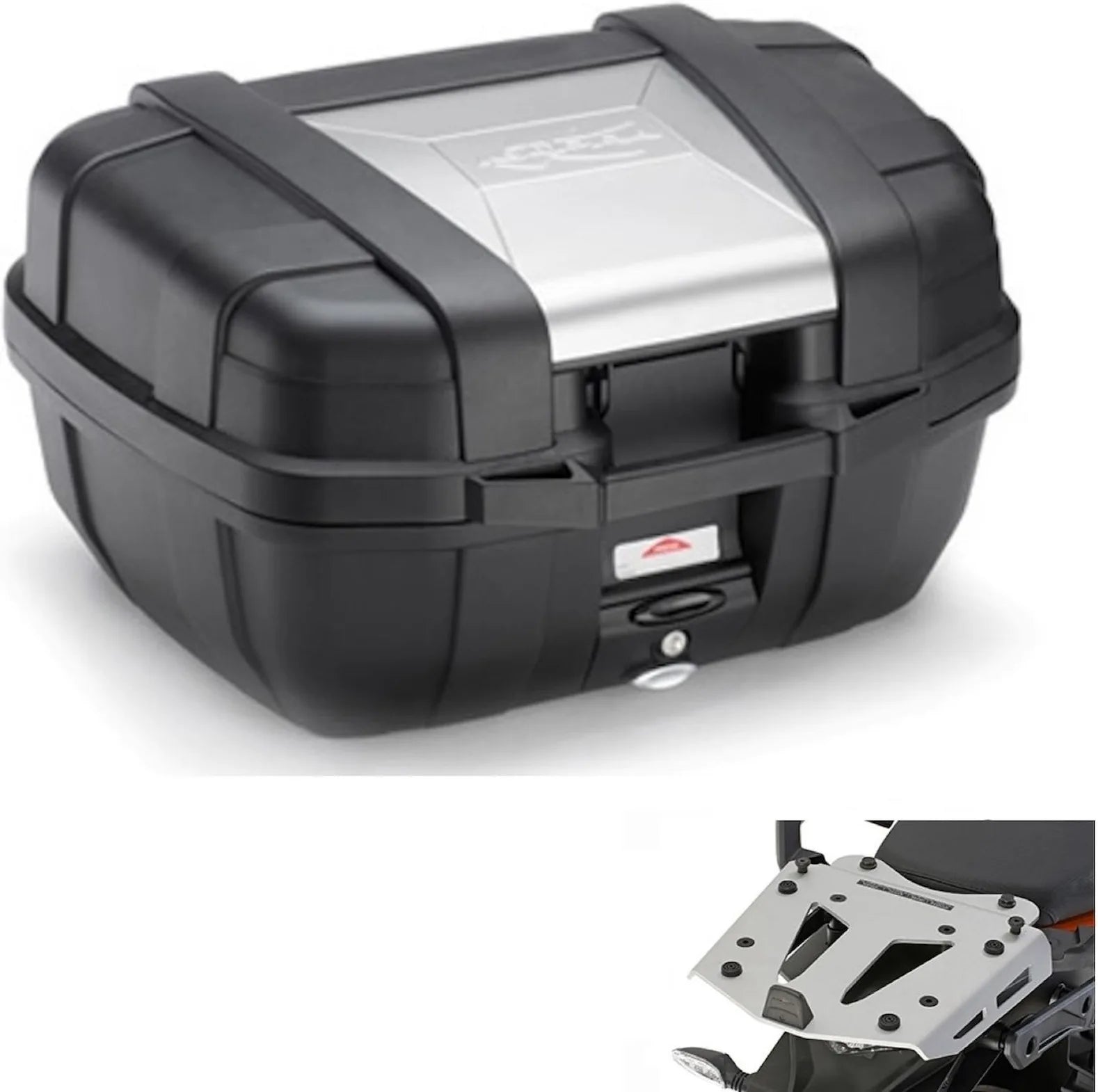 Bauletto Kgr52 + Attacco Alluminio Garda - Kappa Moto Compatibile Con Triumph Tiger 1200 Rally Explorer (2022-2023)