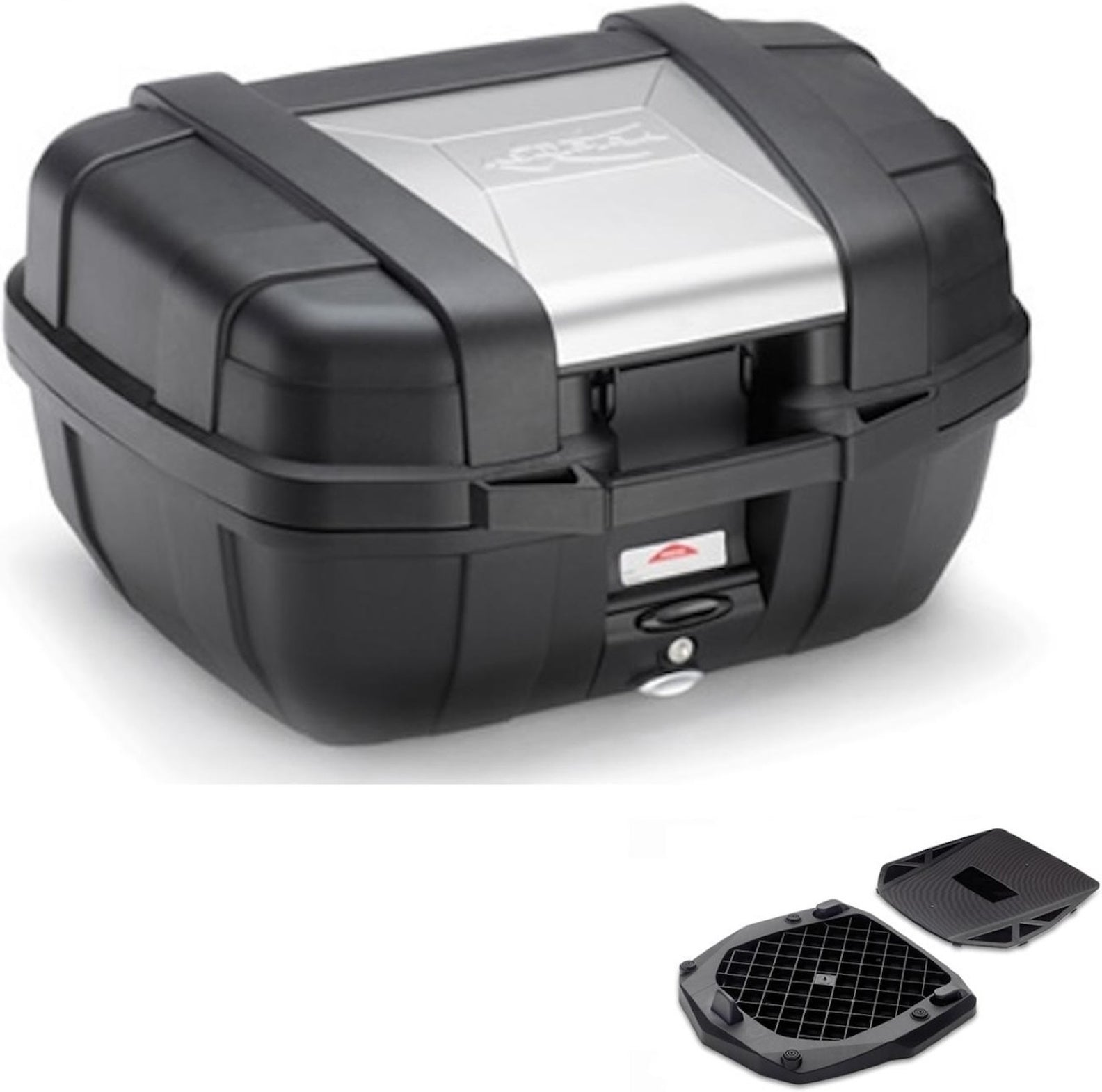 Top Case Kgr52 + Rear Rack Folding Garda - Kappa Moto Compatible With Piaggio Mp3 300 - 400 (2006-2011)