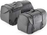 Side-Bags Kmlw01 16-25 Lt + Side-Case Holder - Kappa Moto Compatible With Triumph Bonneville T100 (2017-2022)