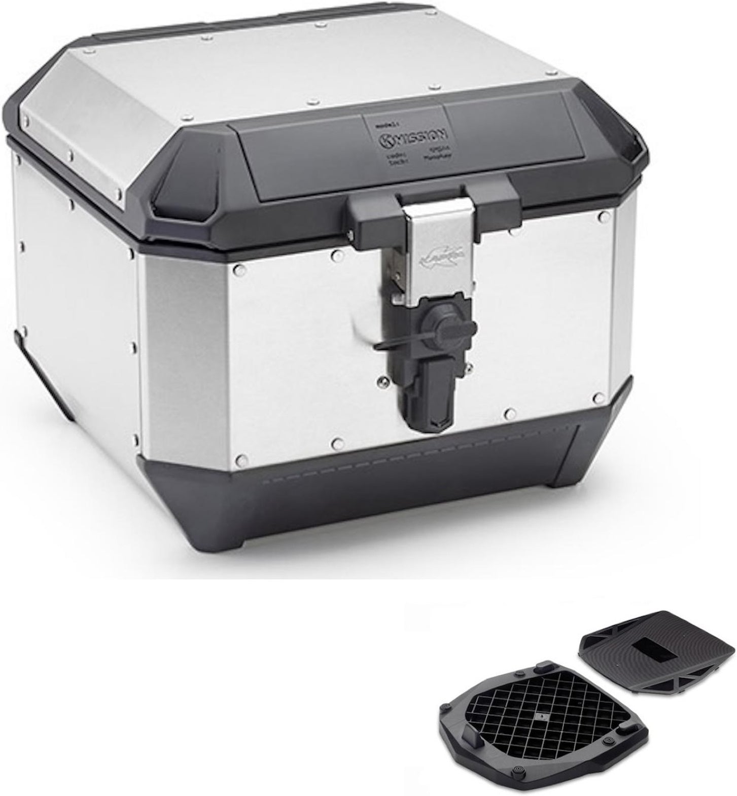 Top Case Kms44A + Rear Rack K'Mission Aluminium - Kappa Moto Compatible With Kawasaki Versys 1000 - Se (2019-2023)
