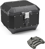 Top Case Kms44B + Rear Rack K'Mission Aluminium - Kappa Moto Compatible With Suzuki Gsf 1200 Bandit (1996-1999)