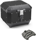 Bauletto Kms44B + Attacco K'Mission Alluminio - Kappa Moto Compatibile Con Honda Cb 500 (1997-2005)
