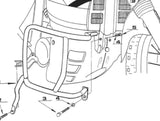 Engine Guard - Kappa Moto Compatible With Honda Xl 600 V Transalp (1997-1999)