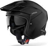 Urban Motorcycle Helmet Airoh Kombakt - Ko11 Thermoplastic Hrt Matte Black Color Size M