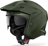 Casco Urban Per Moto Airoh Kombakt - Ko70 Thermoplastic Hrt Verde Militare Matto Color Taglia Xxl