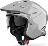 Casco Urban Per Moto Airoh Kombakt - Ko99 Thermoplastic Hrt Concrete Grigio Gloss Color Taglia Xl