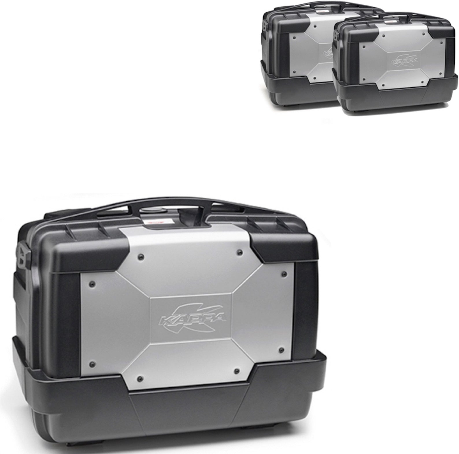 Top Case Kgr33 + Side-Cases Kgr46 + Side-Case Holder - Kappa Moto Compatible With Triumph Bonneville T100 (2017-2022)