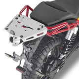 Attacco Posteriore Alluminio Monokey Alluminio - Kappa Moto Compatibile Con Moto Guzzi V85 Tt (2019-2023)