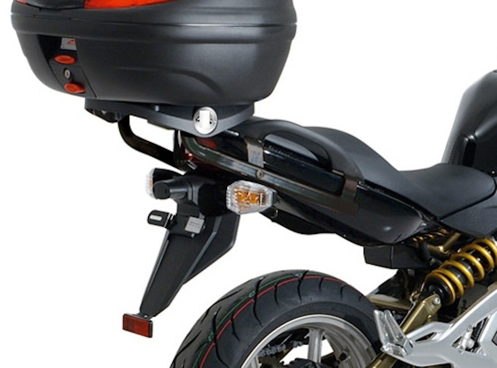 Rear Rack Monolock - Kappa Moto Compatible With Kawasaki Er-6 F (2005-2008)
