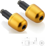 Couple Bar-End Plugs Ma302G - Rizoma Compatible With Yamaha Fz-09 (2013-2020)