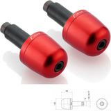 Couple Bar-End Plugs Ma302R - Rizoma Compatible With Ducati Scrambler 800 Full Throttle (2015-2019)
