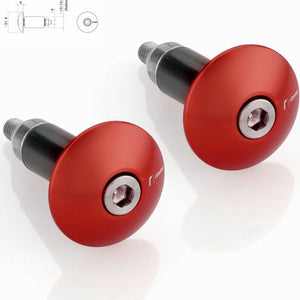 Couple Bar-End Plugs Ma531R - Rizoma Compatible With Kawasaki Z 650 (2017-2019)