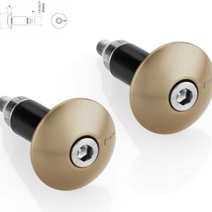 Couple Bar-End Plugs Ma531Z - Rizoma Compatible With Kawasaki Z 650 (2017-2019)