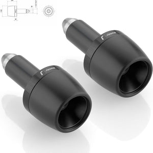 Couple Bar-End Plugs Ma532B - Rizoma Compatible With Kawasaki Z 650 (2017-2019)