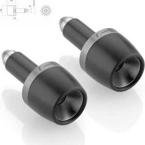 Couple Bar-End Plugs Ma532D - Rizoma Compatible With Kawasaki Z 650 (2017-2019)