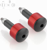 Couple Bar-End Plugs Ma533R - Rizoma Compatible With Ducati Scrambler 800 Sixty2 (2015-2019)
