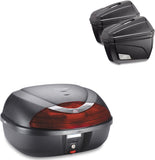 Top Case K42N + Side-Cases K22N + Holder + Side-Case Holder - Kappa Moto Compatible With Honda Nc 750 X - Dct (2014-2015)
