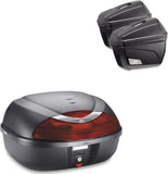 Valigia K42N + Valigie K22N + Attacco + Portavaligie - Kappa Moto Compatibile Con Honda Nc 750 S (2016-2020)
