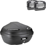 Valigia K47Nt + Valigie Kgr33 + Attacco + Portavaligie - Kappa Moto Compatibile Con Honda Nc 700 S (2012-2013)