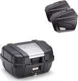 Top Case Kgr52 + Side-Cases K22N + Holder + Side-Case Holder - Kappa Moto Compatible With Honda Nc 700 X (2012-2013)