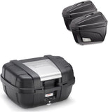 Valigia Kgr52 + Valigie K22N + Attacco + Portavaligie - Kappa Moto Compatibile Con Honda Nc 700 S (2012-2013)