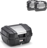 Valigia Kgr52 + Valigie Kgr33 + Attacco + Portavaligie - Kappa Moto Compatibile Con Honda Nc 750 X - Dct (2014-2015)
