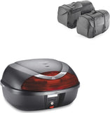 Valigia K42N + Borse Laterali Kmlw01 + Attacco + Portaborse - Kappa Moto Compatibile Con Yamaha Fz-6 - Fazer (2004-2006)