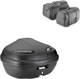 Valigia K47Nt + Borse Laterali Kmlw01 + Attacco + Portaborse - Kappa Moto Compatibile Con Honda Nc 700 S (2012-2013)