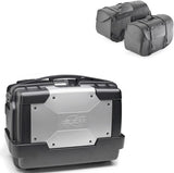 Valigia Kgr33 + Borse Laterali Kmlw01 + Attacco + Portaborse - Kappa Moto Compatibile Con Yamaha Mt-07 (2018-2020)