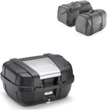 Valigia Kgr52 + Borse Laterali Kmlw01 + Attacco + Portaborse - Kappa Moto Compatibile Con Yamaha Fz-6 - Fazer (2004-2006)