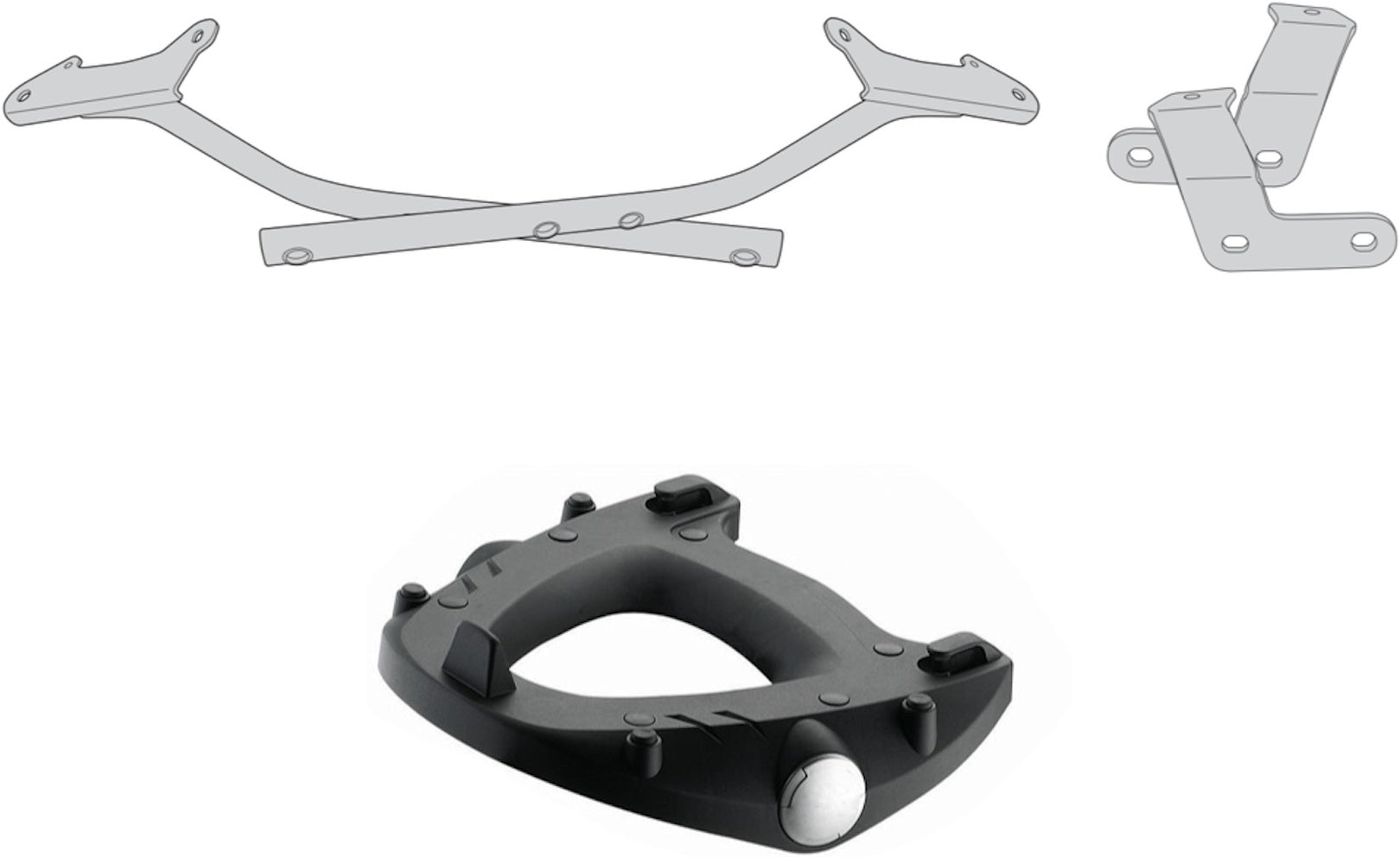 Rear-Rack Monolock - Kappa Moto Compatible With Triumph Street Triple 675 (2007-2012)