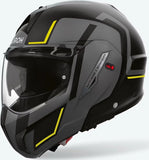 Casco Modulare Per Moto Airoh Mathisse Ii - Mth2G31 Thermoplastic Hrt Giallo Matto Genius Taglia Xs