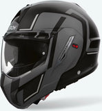 Casco Modulare Per Moto Airoh Mathisse Ii - Mth2G35 Thermoplastic Hrt Grigio Gloss Genius Taglia Xxxl