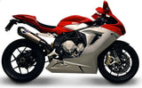 Terminale Di Scarico Senza Omologazione Suono Relevance Titanio Coppa Carbonio - Termignoni Compatibile Con Mv Agusta F3 800 (2012-2020)
