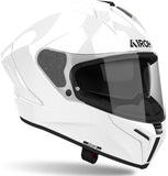 Casco Integrale Per Moto Airoh Matryx - Mx14 Composite Carbon Bianco Gloss Color Taglia Xl
