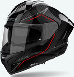 Casco Integrale Per Moto Airoh Matryx - Mxcs99 Full Carbon 6K Gloss Carbon Stylish Taglia Xl