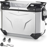 Valigia Laterale Sinistra Monokey Cam-Side Trekker Outback Evo Smart Alluminio Anodizzato + Serratura 37 Lt Givi Trekker Outback Evo Smart Alluminio Anodizzato Argento Taglia 37 Lt.